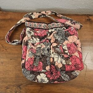 Vera Bradley Vintage Retired Quick Draw Crossbody Mocha Rogue Cinch Crossbody